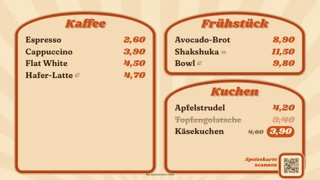Stil „Retro 70er“: Regenbogenstreifen und runde Buchstaben