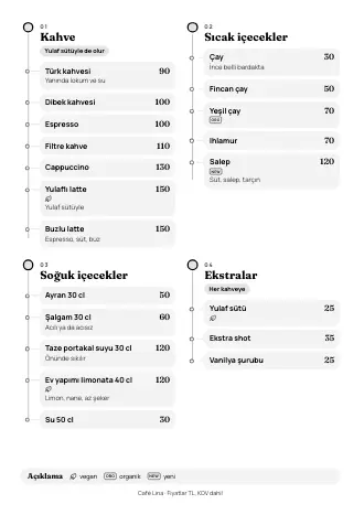 “Zaman çizgisi” stilinde içecek menüsü şablonu (A4)