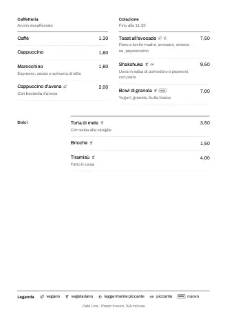 Modello menu ristorante in stile “Essenziale” (A4)